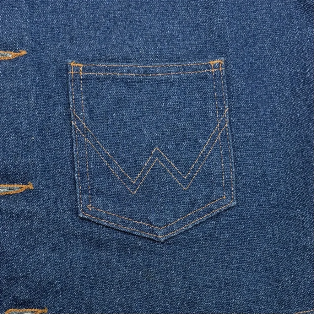 Vintage Wrangler Denim Vest Western Men's Large